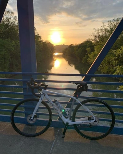 Sunset from the Riverwalk bridge