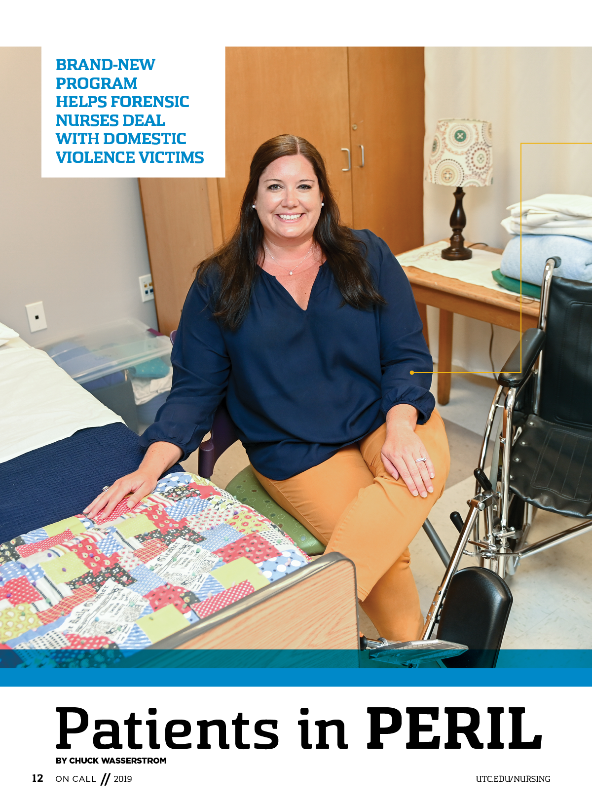UTC Nursing On Call Magazine; text equivalent available at utc.edu/nursing/magazine