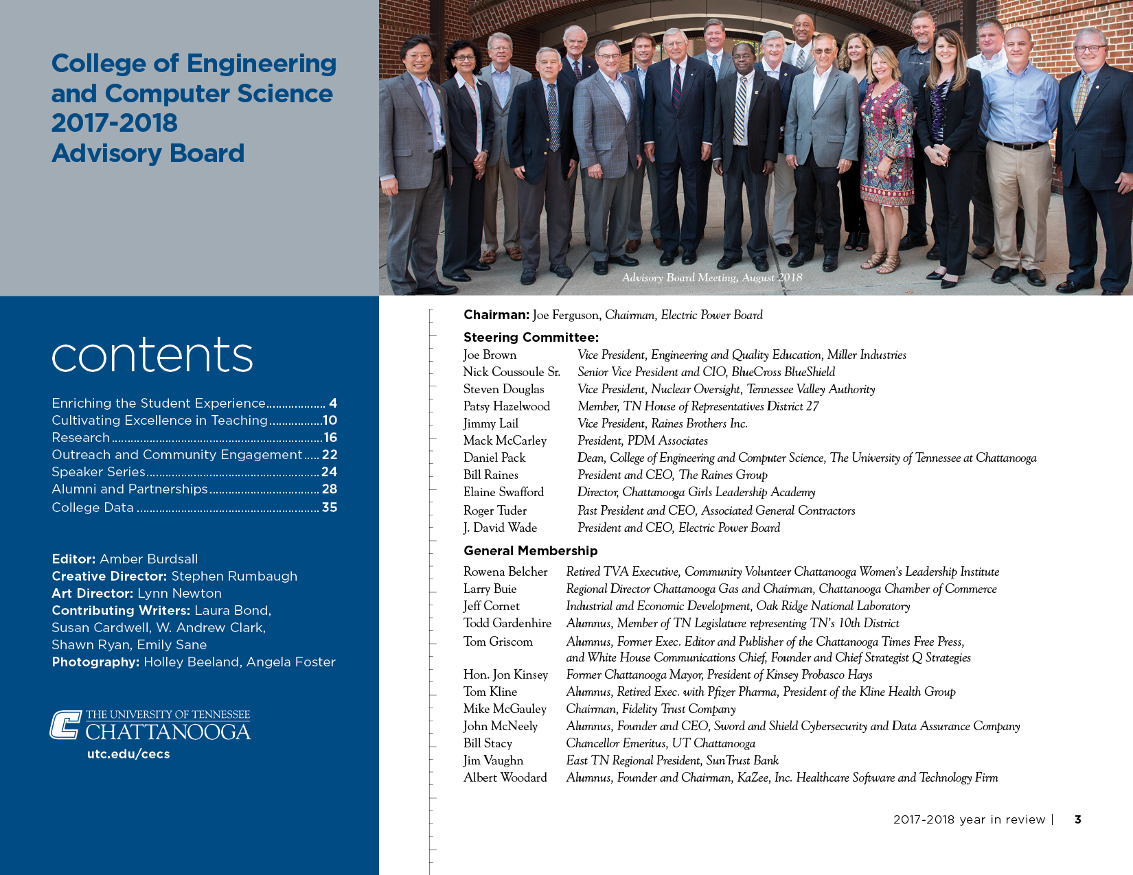 College of Engineering and Computer Science Annual Review; text equivalent available at https://new.utc.edu/engineering-and-computer-science/about/annual-reviews