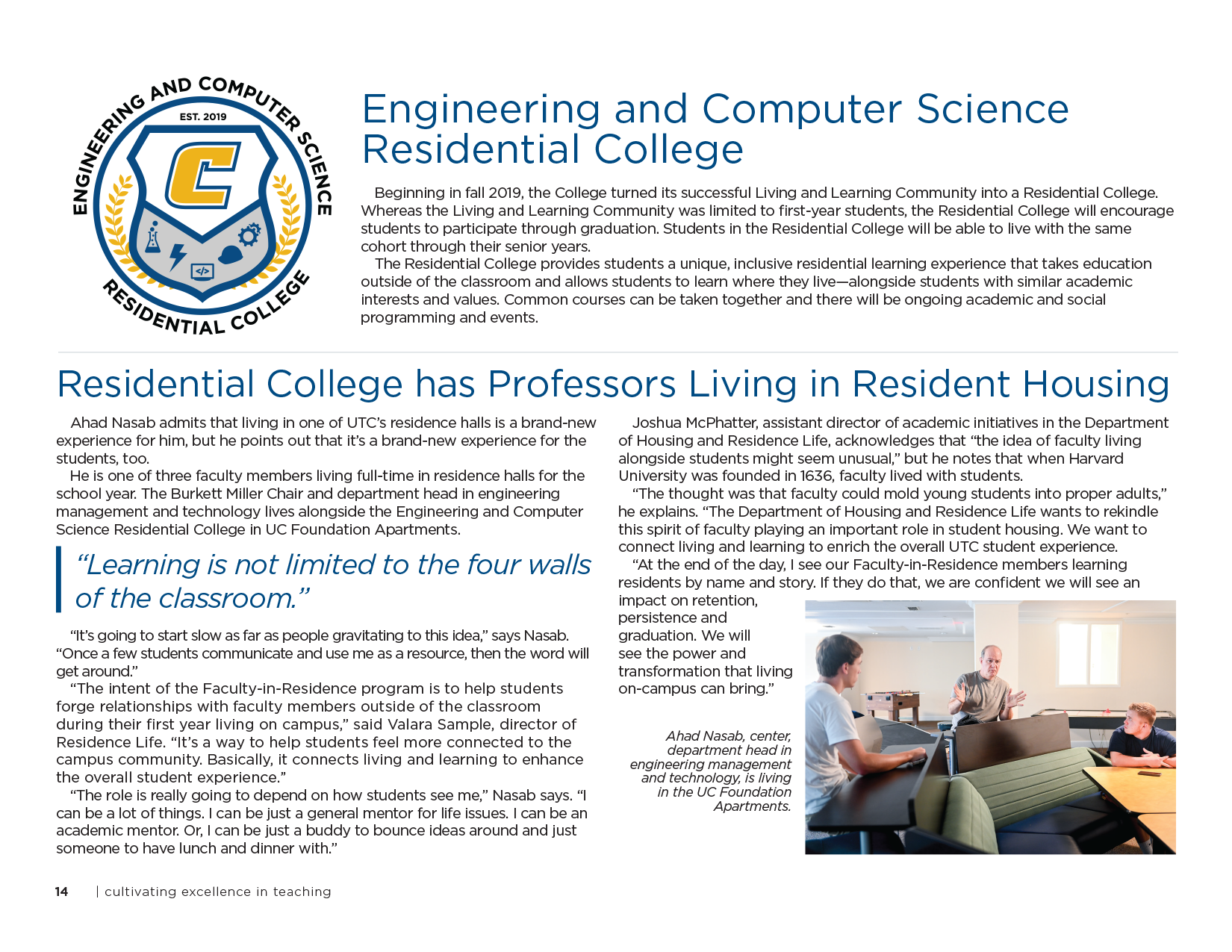 College of Engineering and Computer Science Annual Review; text equivalent available at utc.edu/college-engineering-computer-science/annual-review